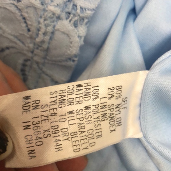 Lulus Light Blue Lace Bodycon Dress - Picture 5 of 8